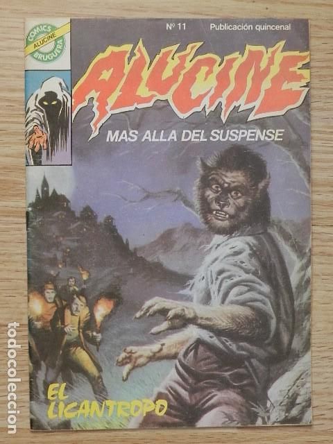 Tebeos: Alucine M&aacute;s all&aacute; del suspense n&uacute;m. 11 el lic&aacute;ntropo Comics Bruguera a&ntilde;o 1985