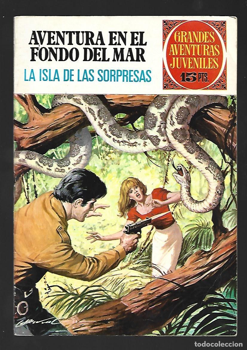 Tebeos: Aventura en el fondo del mar: la isla de las sorpresas, 1973, Bruguera, primera edici&oacute;n, buen estado