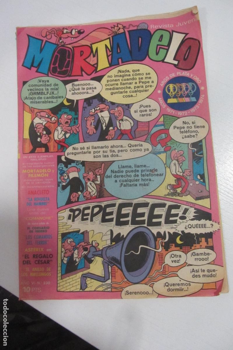 Tebeos: MORTADELO REVISTA JUVENIL N&ordm; 230 / BRUGUERA ARX279