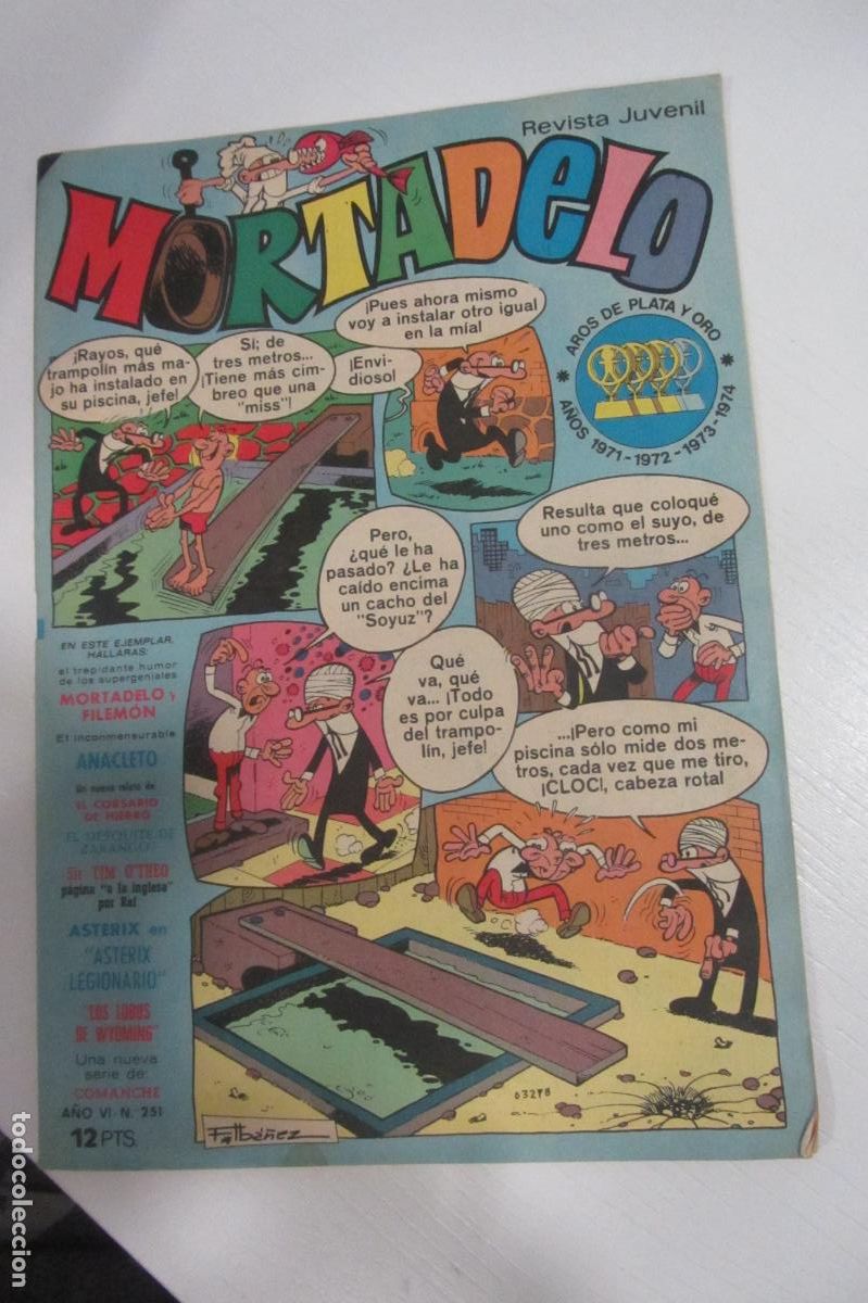 Tebeos: MORTADELO REVISTA JUVENIL N&ordm; 251 / BRUGUERA ARX279
