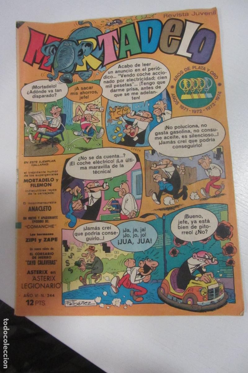 Tebeos: MORTADELO REVISTA JUVENIL N&ordm; 244 BRUGUERA ARX280