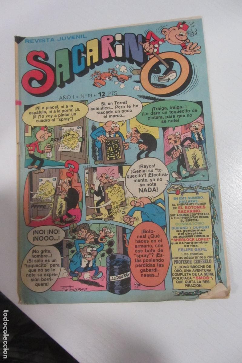 Tebeos: REVISTA SACARINO N&ordm; 19. BRUGUERA 1975 ARX280