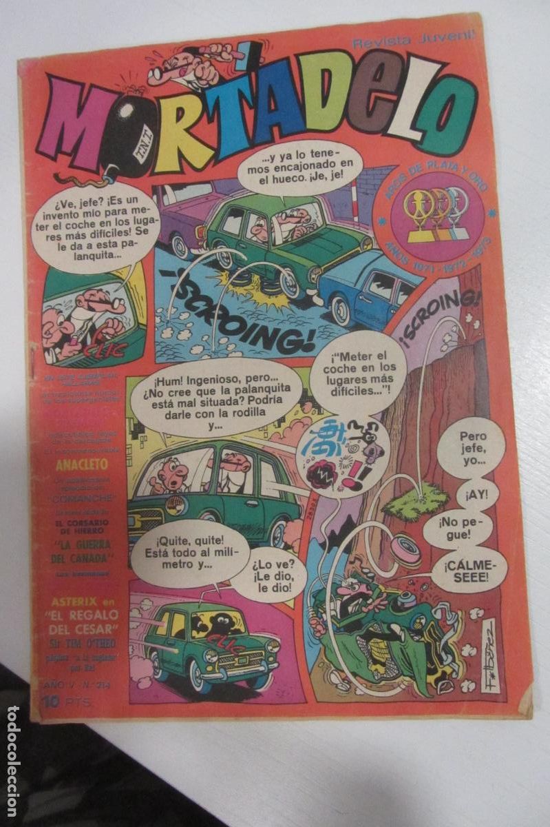 Tebeos: MORTADELO, REVISTA JUVENIL n&ordm; 214 A&Ntilde;O V BRUGUERA ARX280