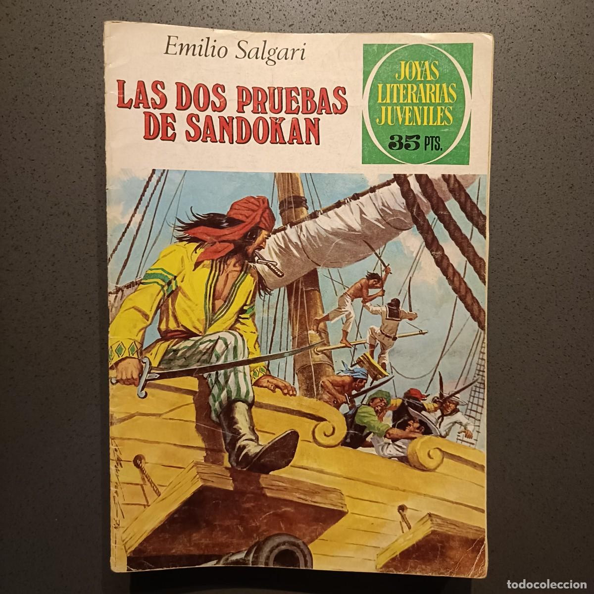 Tebeos: Joyas Literarias - Las dos pruebas de Sandokan (Emilio Salgari), n&ordm; 207 - Bruguera 1979