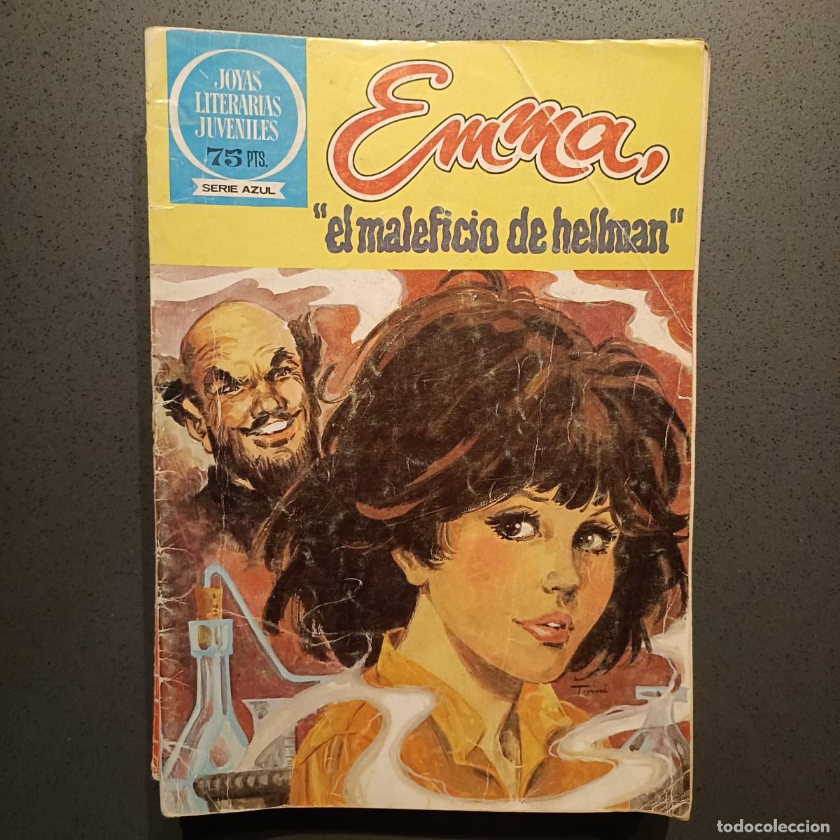 Tebeos: Joyas Literarias Juveniles - Emma, El Maleficio de Hellman (Serie Azul), n&ordm; 88 - Bruguera 1983