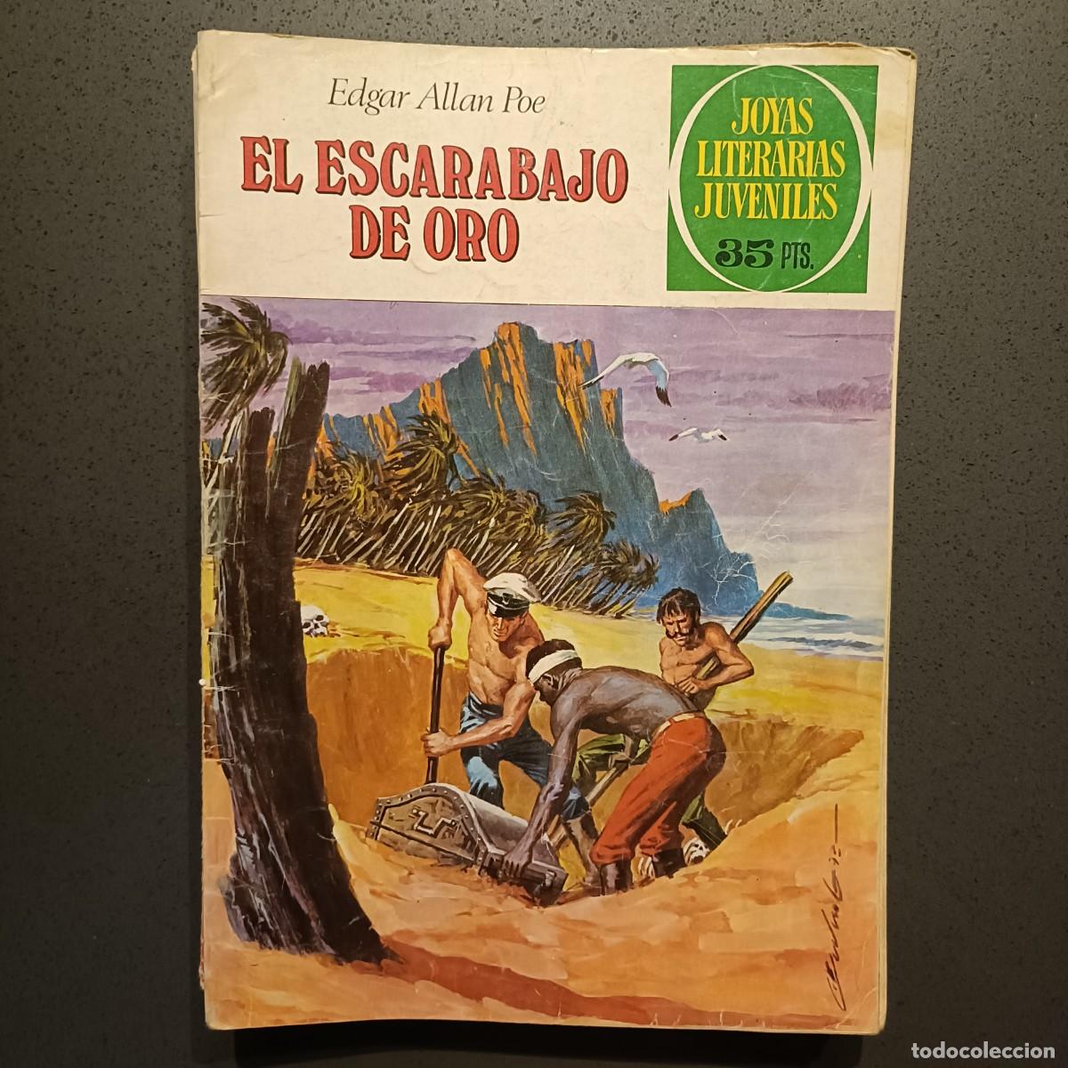 Tebeos: Joyas Literarias - El Escarabajo de Oro (Edgar Allan Poe), n&ordm; 88 - Bruguera 1979