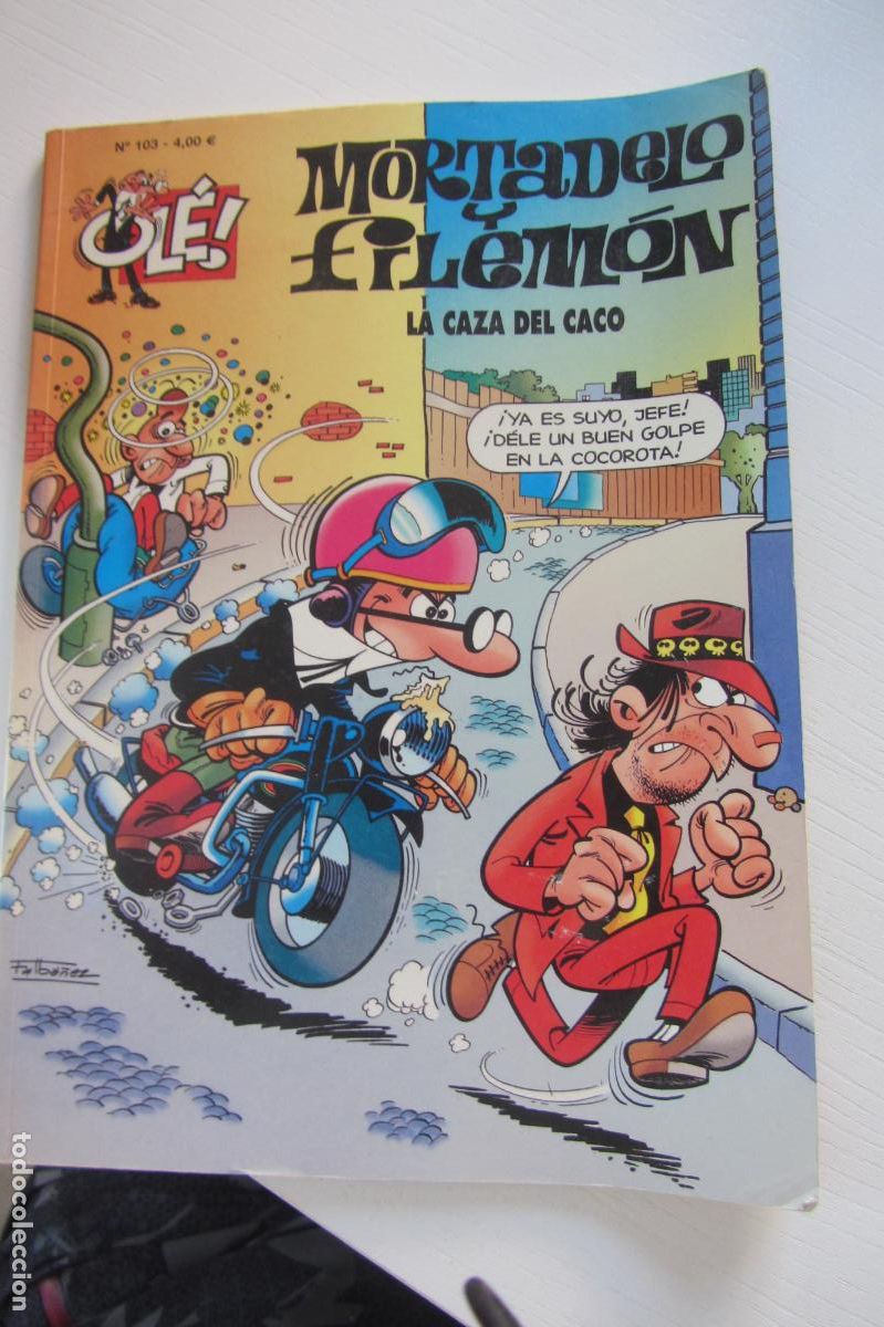 Tebeos: OL&Eacute;!. N&ordm; 103. MORTADELO Y FILEM&Oacute;N. LA CAZA DEL CACO. EDICIONES B. 2009 BUEN ESTADO ARX291