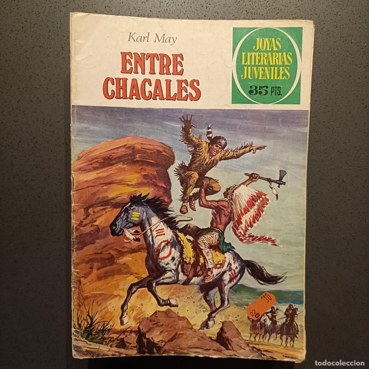 Tebeos: Joyas Literarias Juveniles - Entre Chacales (Karl May), n&ordm; 45 - Bruguera 1979