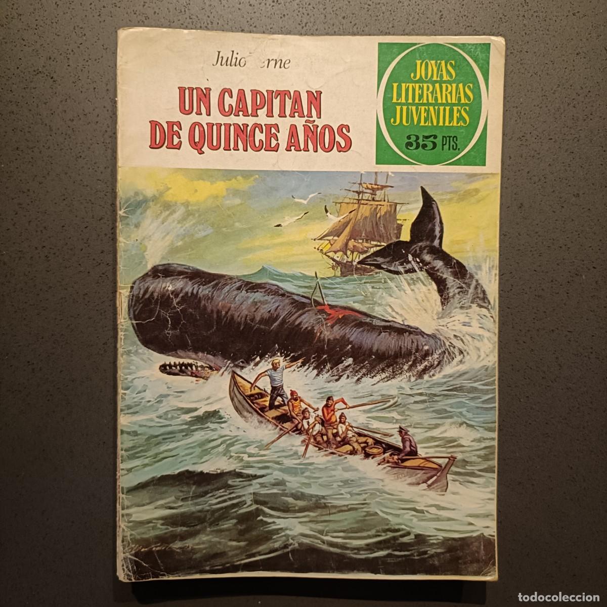 Tebeos: Joyas Literarias Juveniles - Un Capit&aacute;n de Quince A&ntilde;os (Julio Verne), n&ordm; 101 - Bruguera 1979
