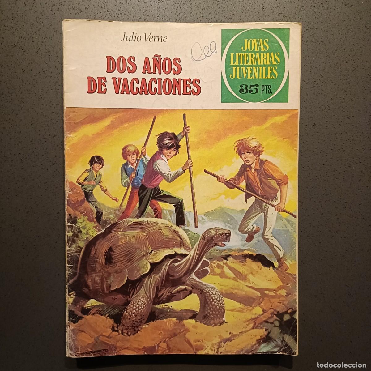 Tebeos: Joyas Literarias Juveniles - Dos a&ntilde;os de vacaciones (Julio Verne), n&ordm; 117 - Bruguera 1979