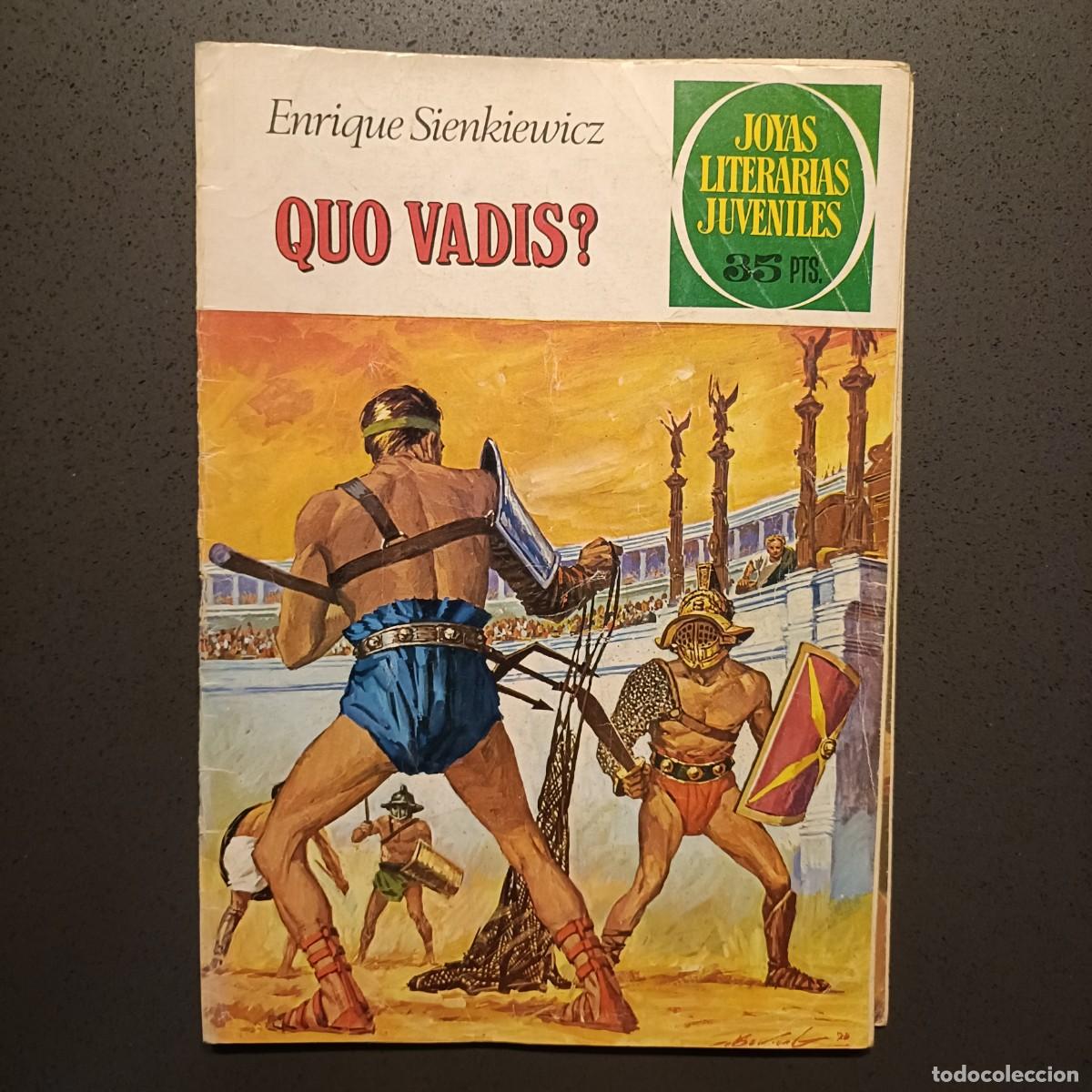Tebeos: Joyas Literarias Juveniles - Quo Vadis? (Enrique Sienkiewicz), n&ordm; 14 - Bruguera 1980