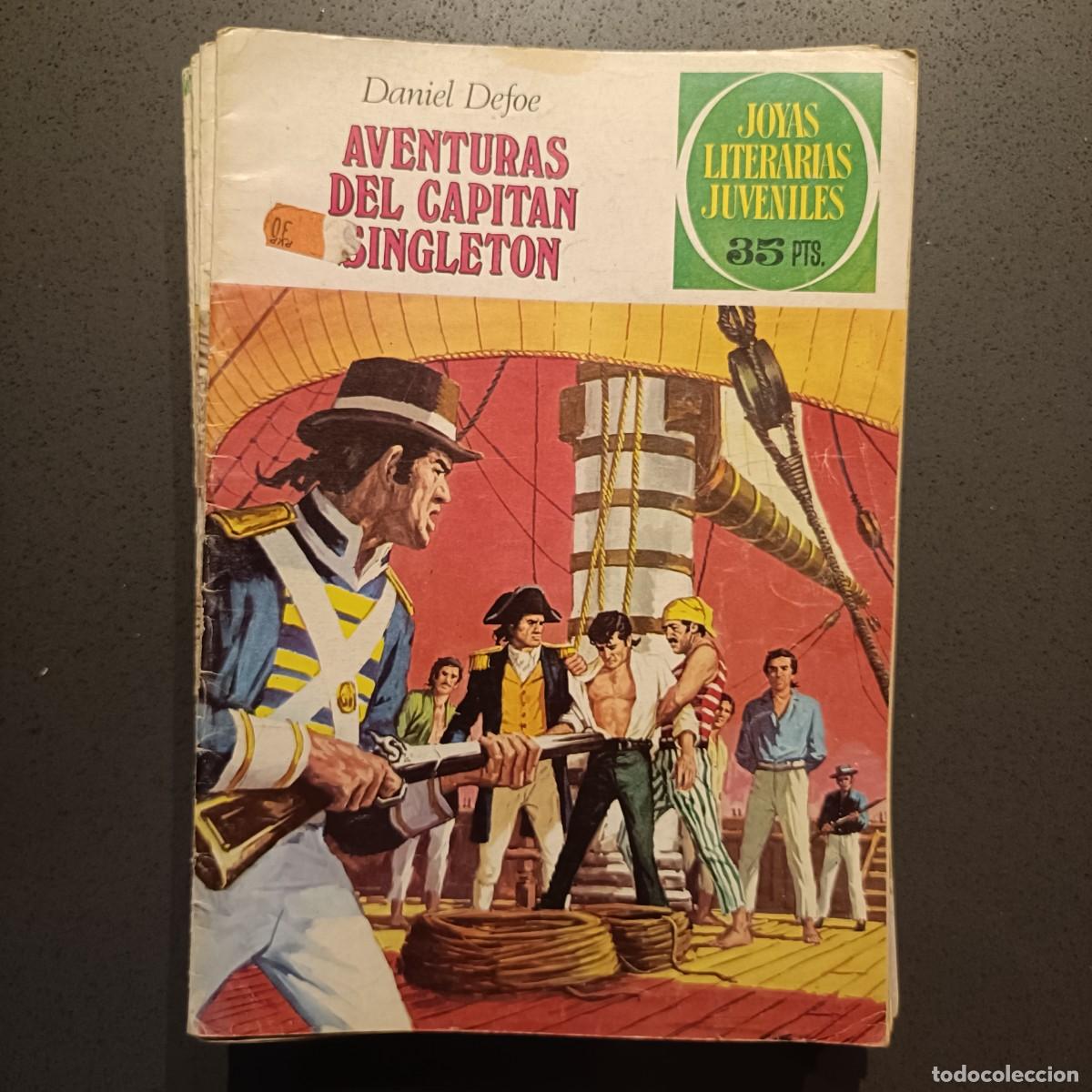 Tebeos: Joyas Literarias Juveniles - Aventuras del Capit&aacute;n Singleton (Daniel Defoe), n&ordm; 10 - Bruguera 1979