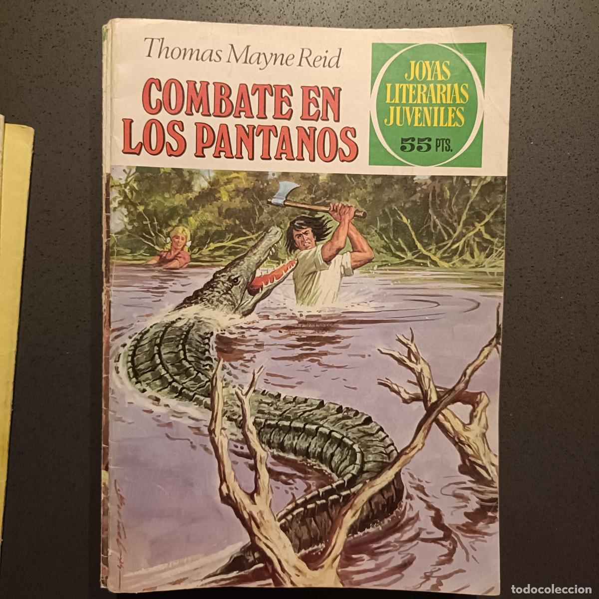 Tebeos: Joyas Literarias Juveniles - Combate en Los Pantanos (Thomas Mayne Reid), n&ordm; 143 - Bruguera 1981