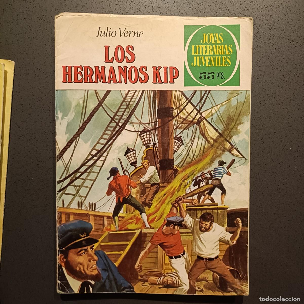 Tebeos: Joyas Literarias Juveniles - Los Hermanos Kip (Julio Verne), n&ordm; 158 - Bruguera 1981