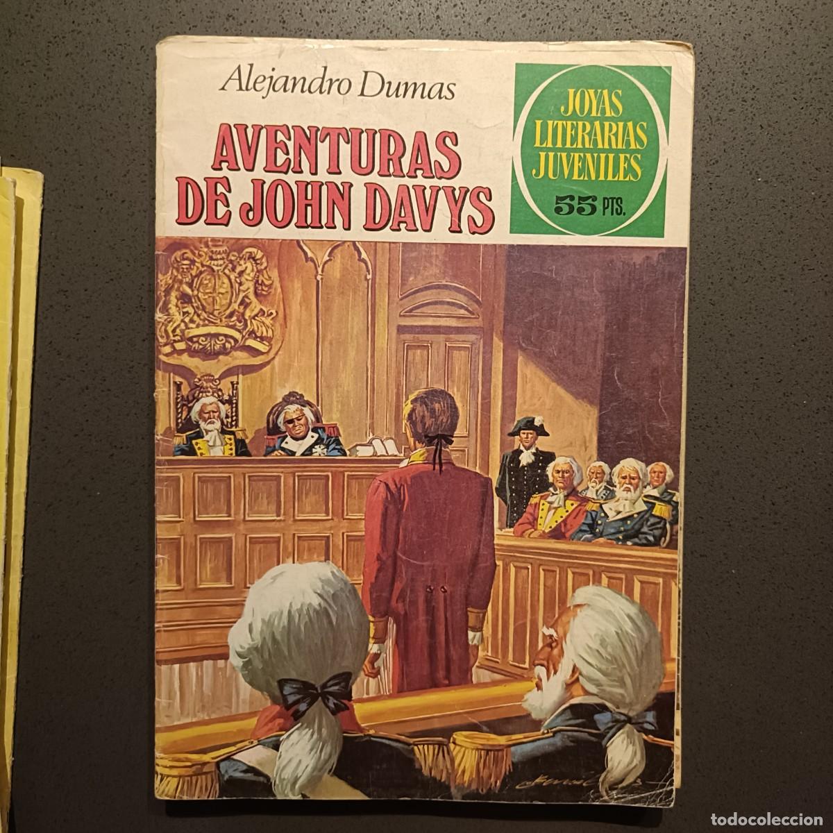 Tebeos: Joyas Literarias Juveniles - Aventuras de John Davys (Alejandro Dumas), n&ordm; 77 - Bruguera 1981