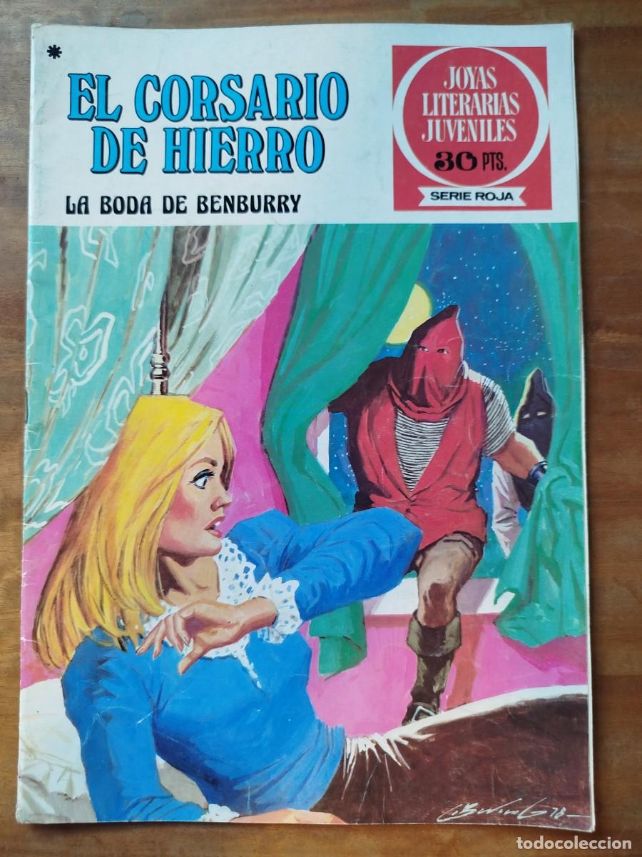 Tebeos: Joyas Literarias Juveniles: Serie Roja N&ordm; 41 El Corsario de Hierro (Editorial Bruguera, 1977)