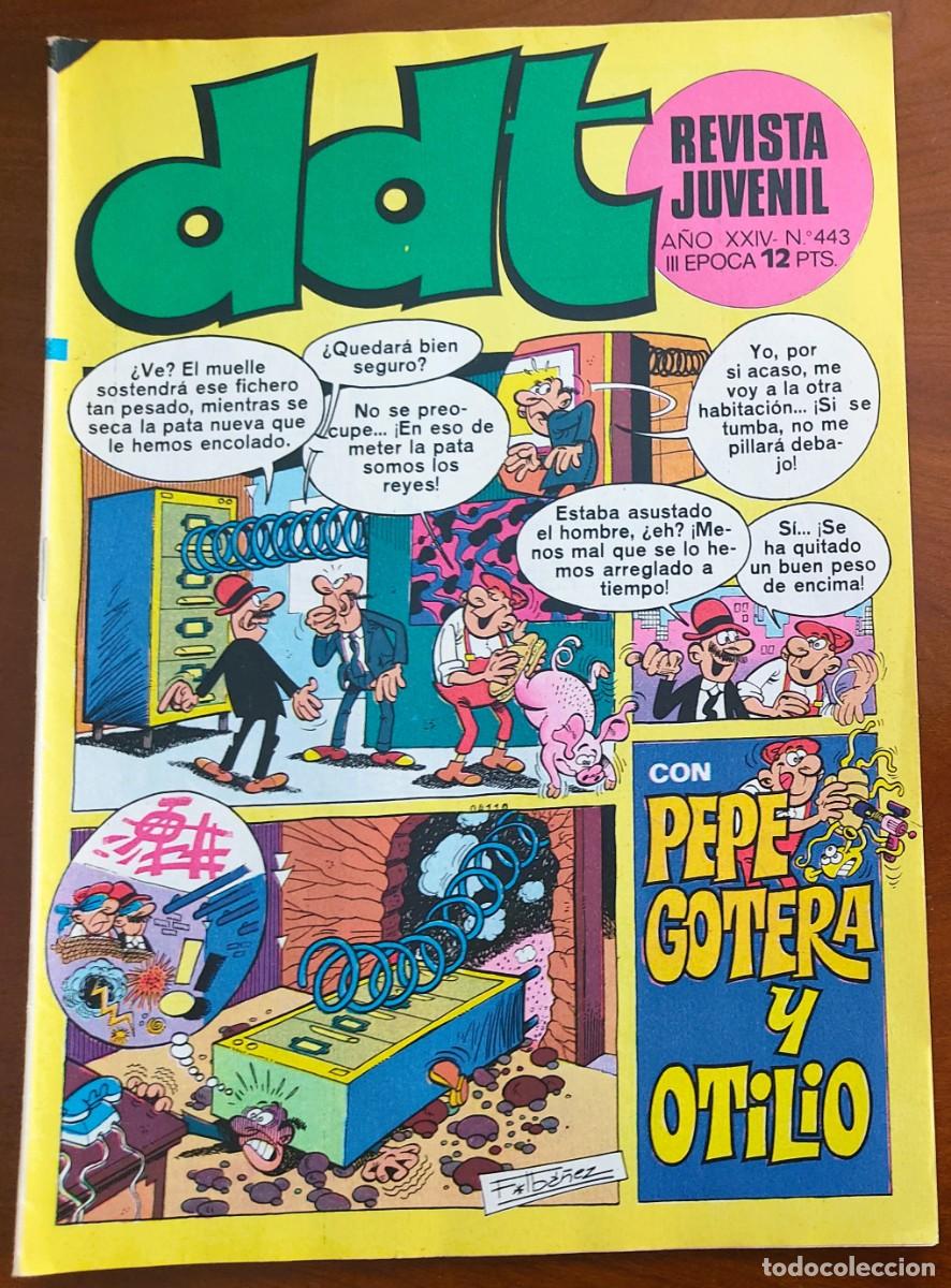Tebeos: DDT REVISTA JUVENIL N&ordm; 443 - EDITORIAL BRUGUERA A&Ntilde;O 1976