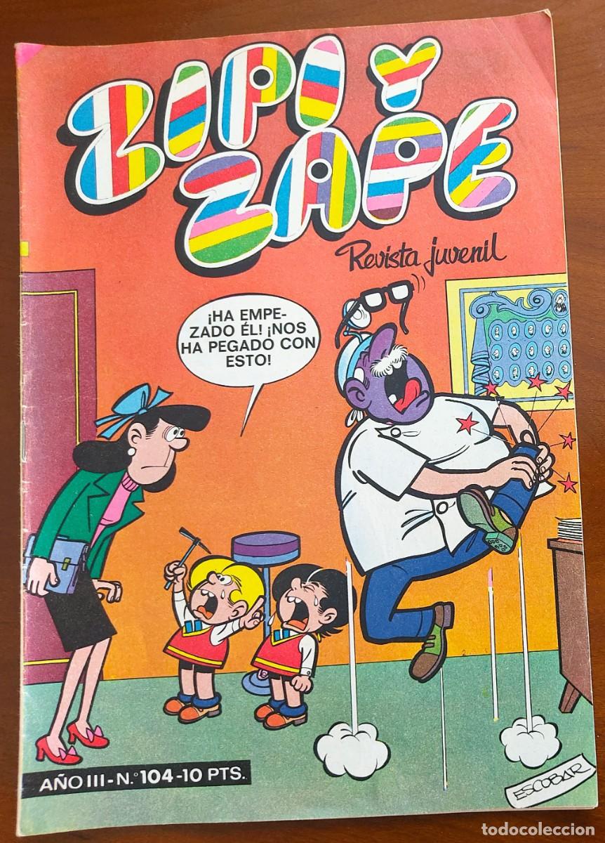 Tebeos: ZIPI Y ZAPE REVISTA JUVENIL N&ordm; 104 - EDITORIAL BRUGUERA A&Ntilde;O 1974