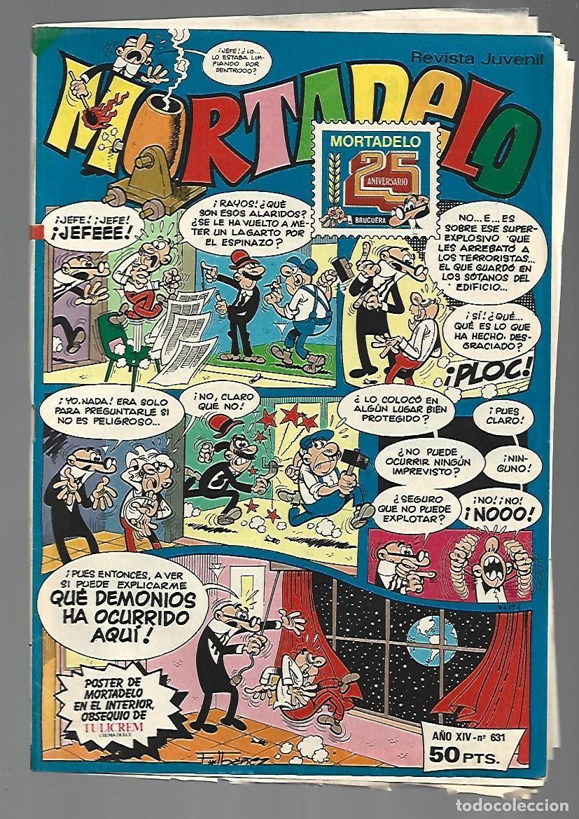 Tebeos: Mortadelo, 631, 1983, Bruguera, buen estado, con fichas