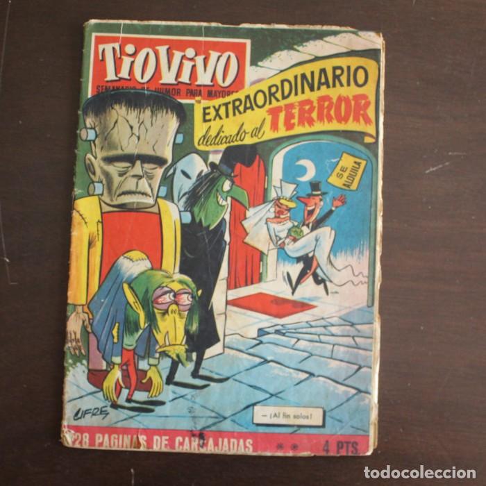 Tebeos: TIO VIVO EXTRAORDINARIO DEDICADO AL TERROR BRUGUERA 1958 Faltan p&aacute;ginas centrales