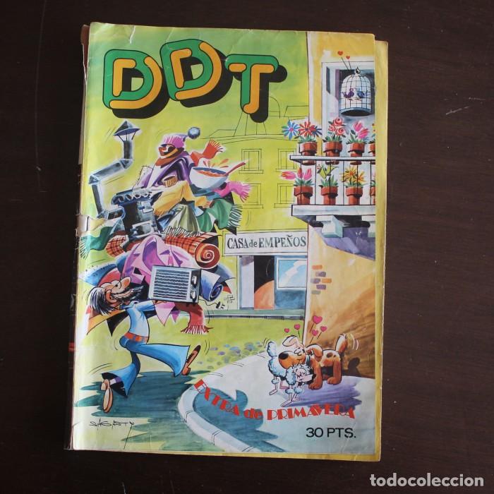 Tebeos: EL DDT EXTRA DE PRIMAVERA 1974 ANACLETO, CEBOLLETA, ZIPI Y ZAPE, HERMANAS GILDA&hellip; BRUGUERA Faltan p&aacute;g