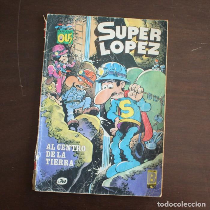 Tebeos: SUPER LOPEZ 10 AL CENTRO DE LA TIERRA, JAN. BRUGUERA 1987 Con muchas se&ntilde;ales de uso.