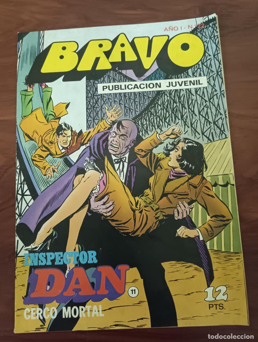 Tebeos: BRAVO INSPECTOR DAN CERCO MORTAL A&Ntilde;O I N&ordm; 22 EDITORIAL BRUGUERA A&Ntilde;O 1976