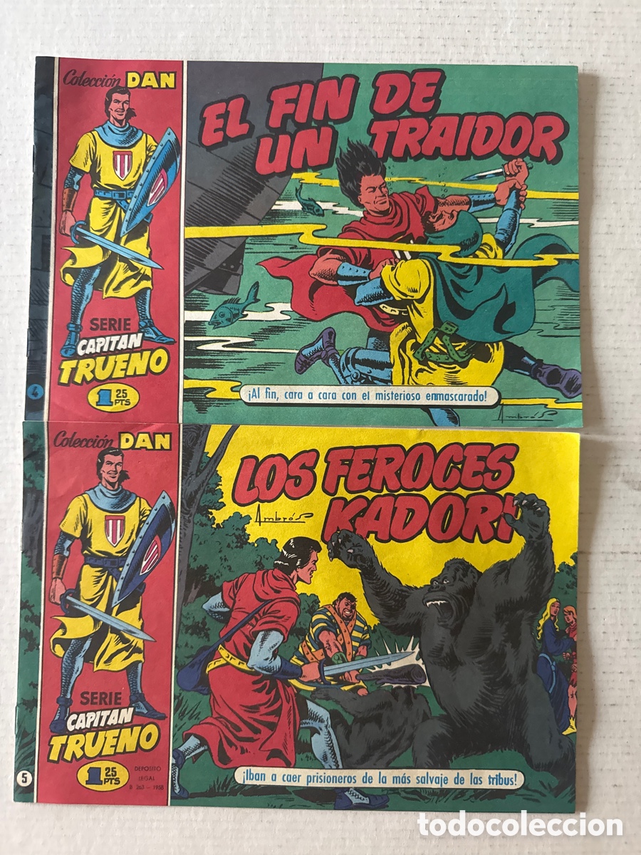 Tebeos: CAPITAN TRUENO #4 #5- Colecci&oacute;n Dan - BRUGUERA