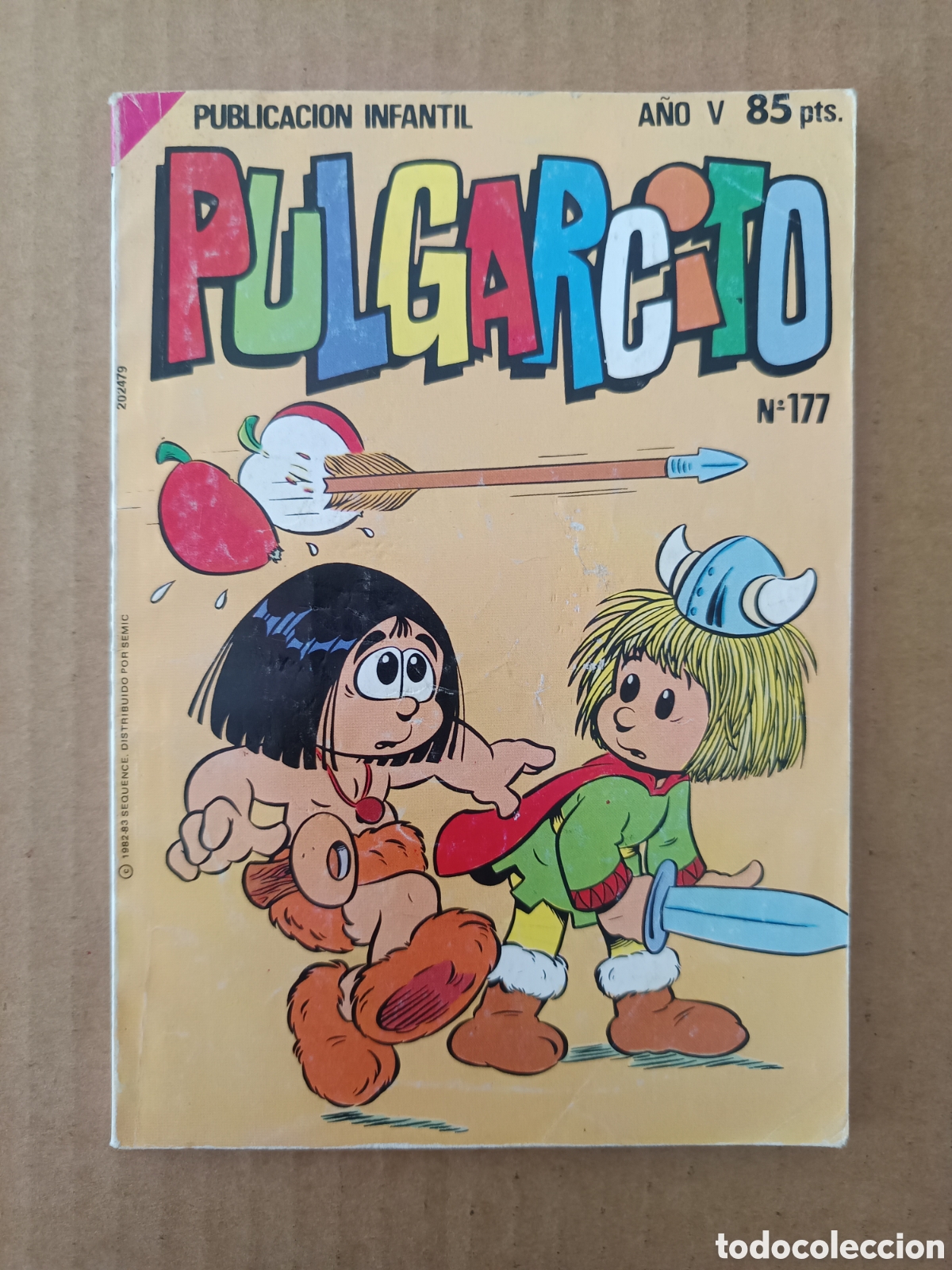 Tebeos: Pulgarcito n&deg;177 (Bruguera, 1985). Con Goliat, La Se&ntilde;orita Ana, Pitagor&iacute;n, Trotamundo...