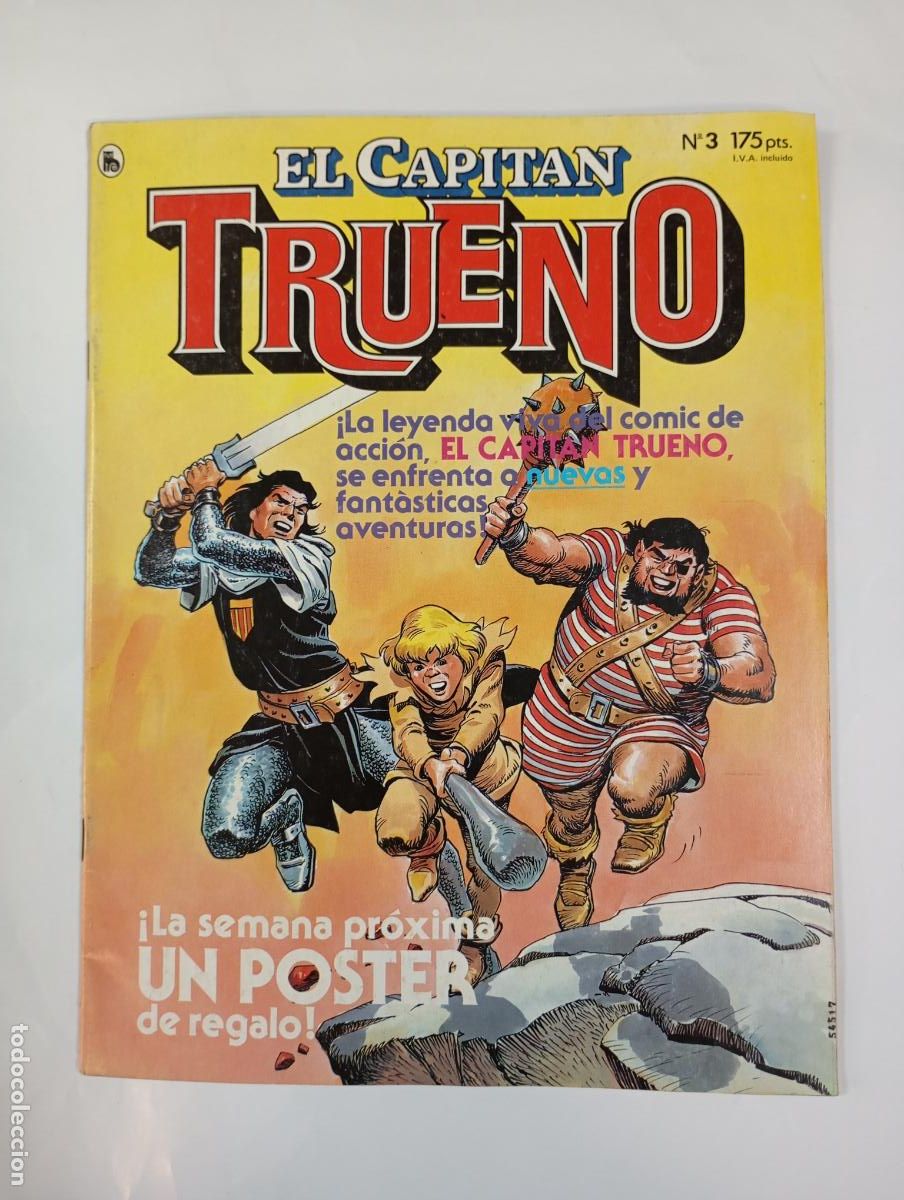 Tebeos: EL CAPIT&Aacute;N TRUENO N&ordm; 3. BRUGUERA. TDKR95