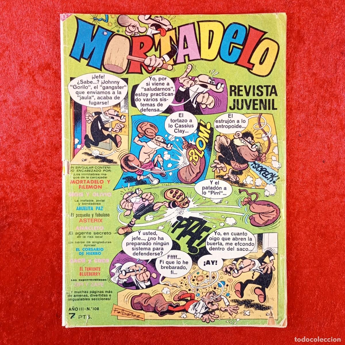 Tebeos: MORTADELO - REVISTA JUVENIL - A&Ntilde;O III - N&ordm; 108 - EDITORIAL BRUGUERA - 1971 / 3170
