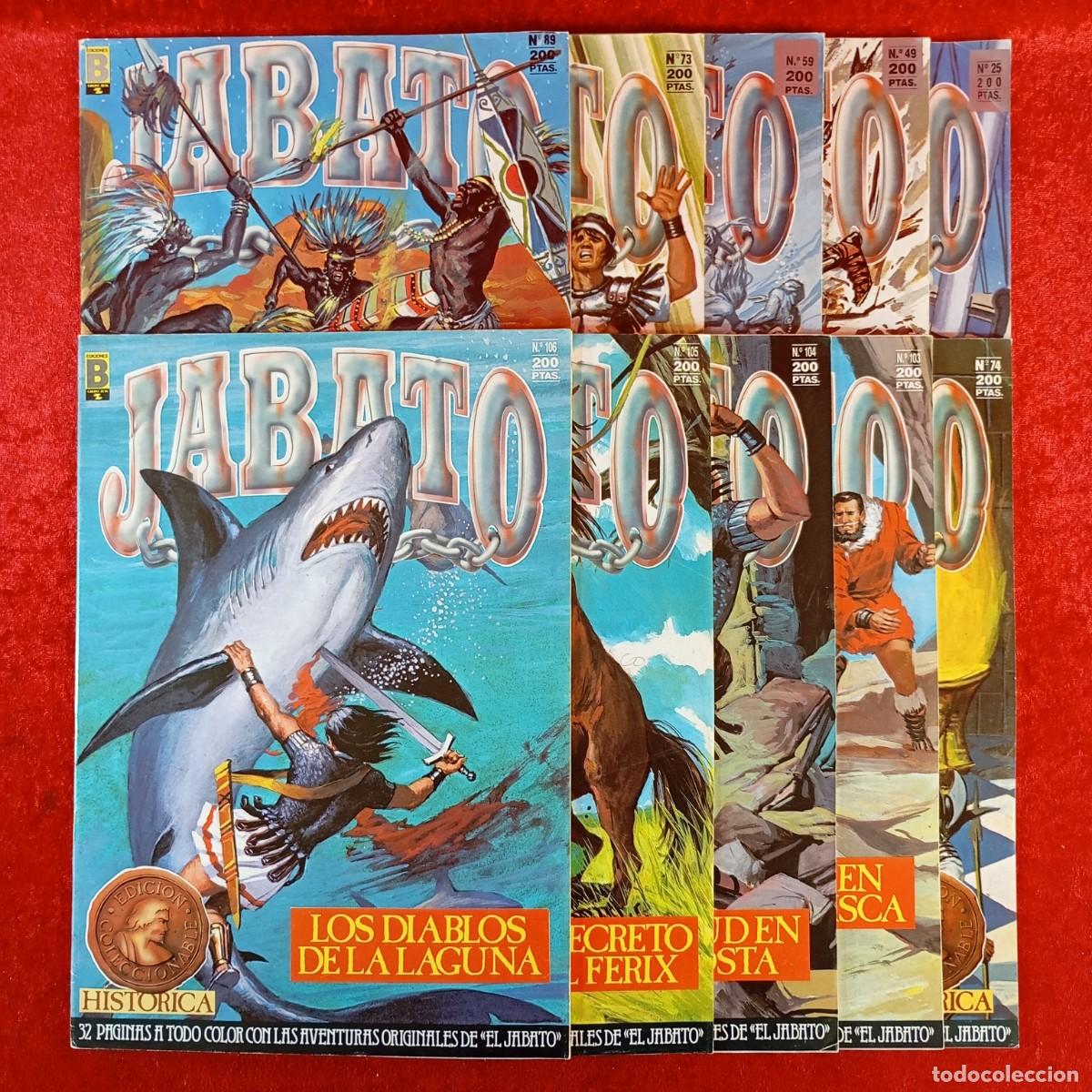 Tebeos: JABATO - N&ordm; 25, 49, 59, 73, 74, 89, 103, 104, 105 Y 106 - EDICIONES B - GRUPO Z / 3188