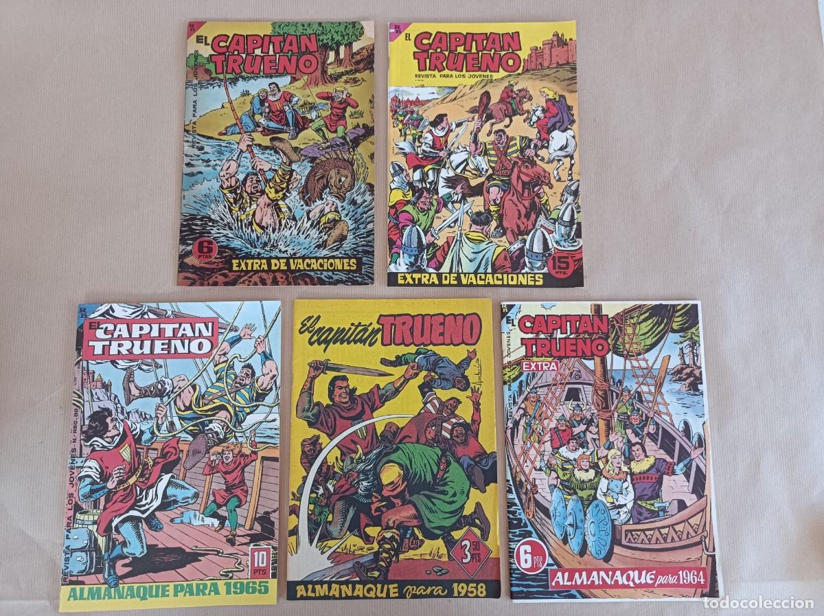 Tebeos: CAPIT&Aacute;N TRUENO ALMANAQUE 1964 1965 1958 EXTRA VACIONES FACS&Iacute;MIL