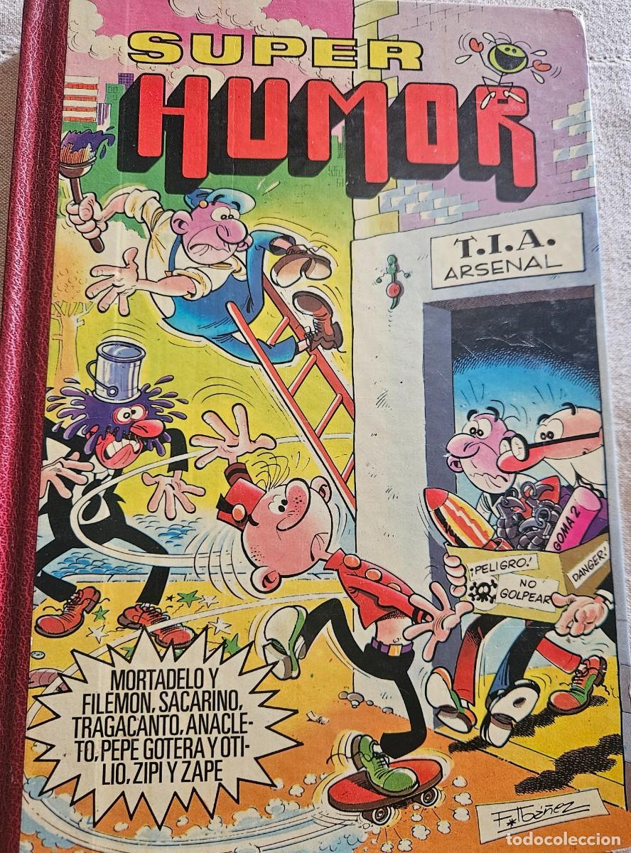 Tebeos: Super Humor vol XXIII Mortadelo y Filem&oacute;n Tragacanto etc 23 n&uacute;meros romanos Bruguera 1&ordf; ed 1982 roja