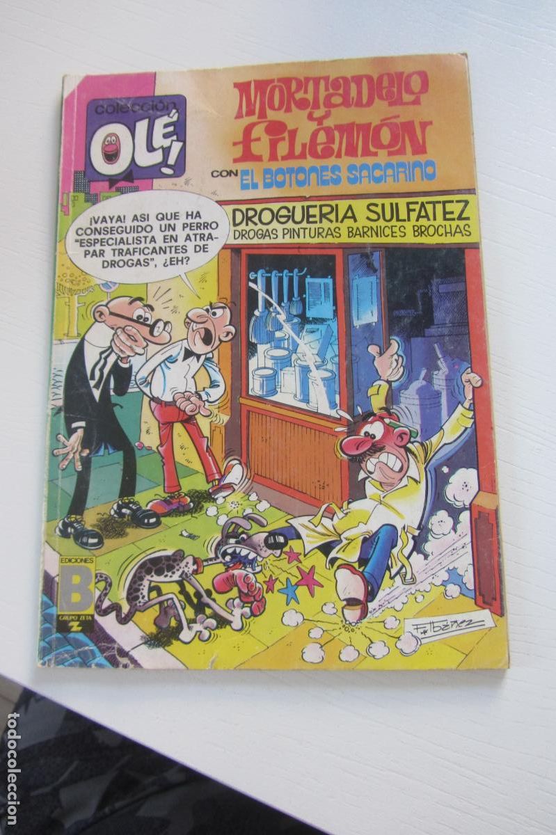Tebeos: Mortadelo y Filem&oacute;n con El Botones Sacarino. Colecci&oacute;n Ol&eacute;! 164-M.93. A&ntilde;o 1988. ediciones B arx335