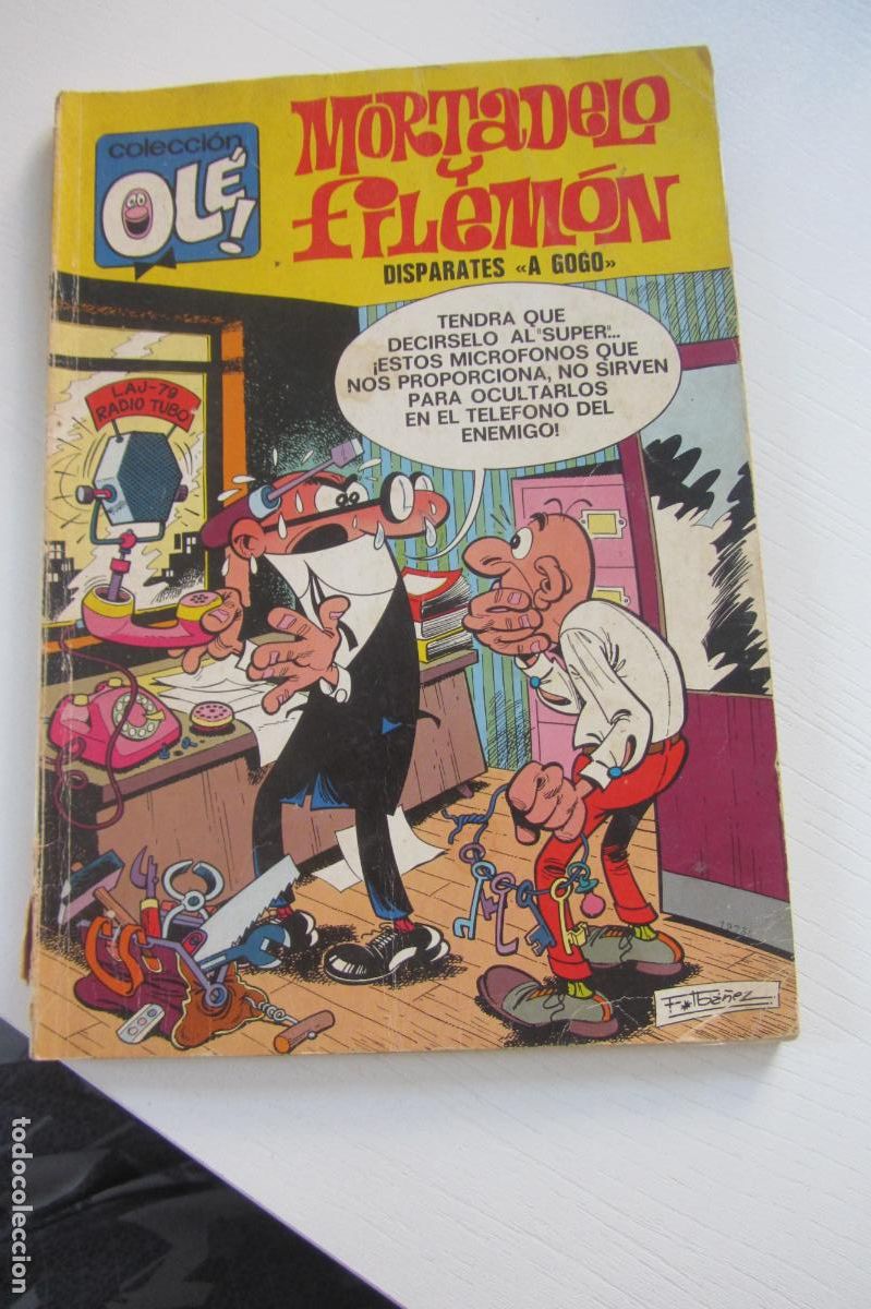 Tebeos: MORTADELO Y FILEM&Oacute;N SIEMPRE METIDOS EN L&Iacute;OS - OL&Eacute; N&ordm; 90 - 1&ordf; ED. - N&Uacute;MERO EN LOMO - BRUGERA arx335