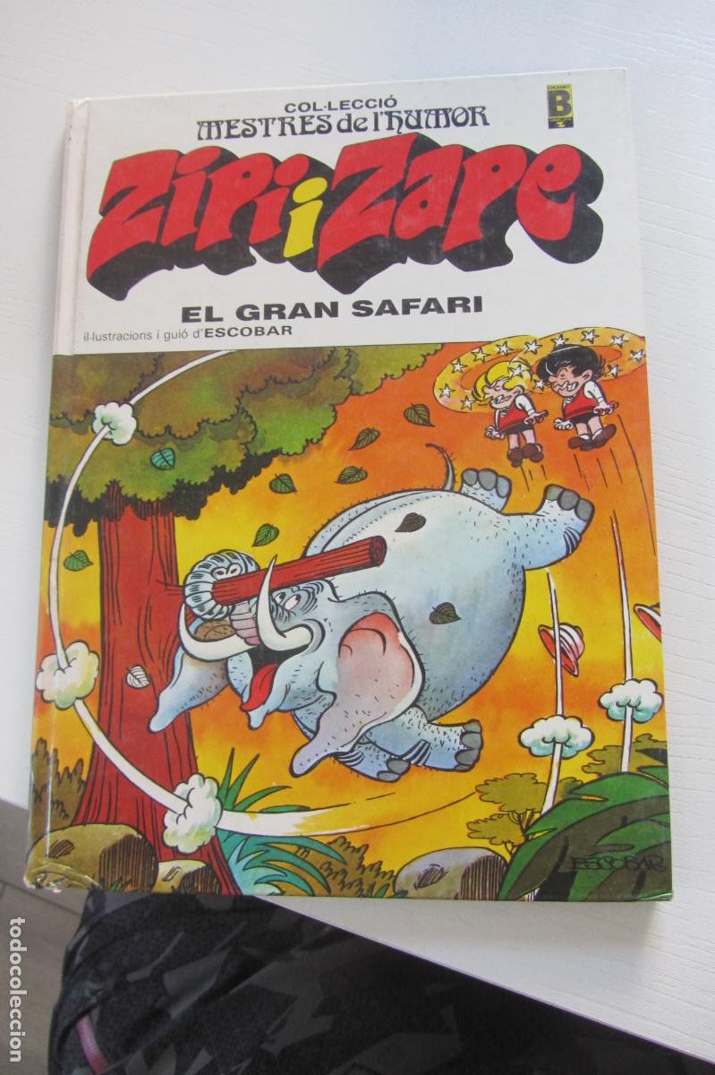 Tebeos: ZIPI I ZAPE - MESTRES DEL HUMOR 8 - EL GRAN SAFARI - ESCOBAR - CARTONE BRUGUERA EN CATALAN arx325