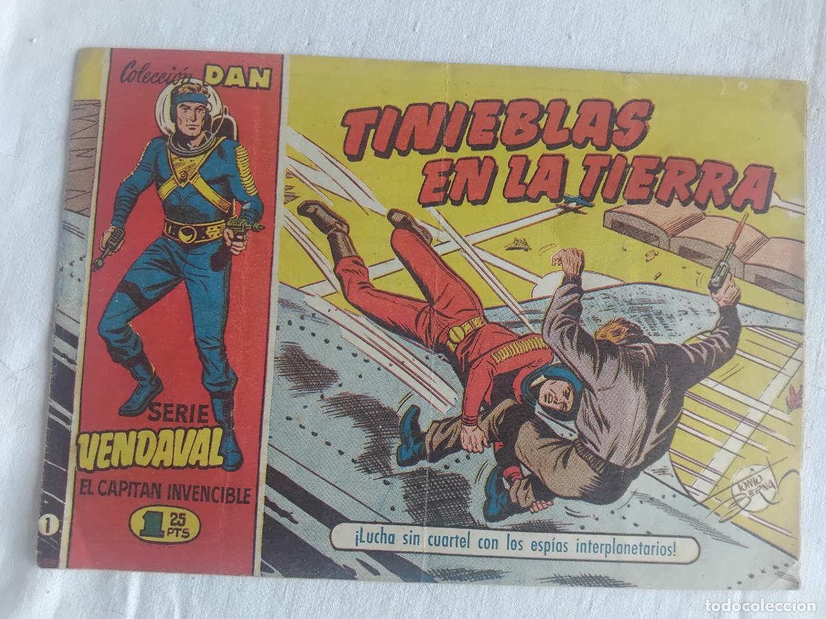 Tebeos: EL CAPITAN INVENCIBLE N&ordm; 1. COLECCION DAN SERIE VENDAVAL. EDITORIAL BRUGUERA ORIGINAL.