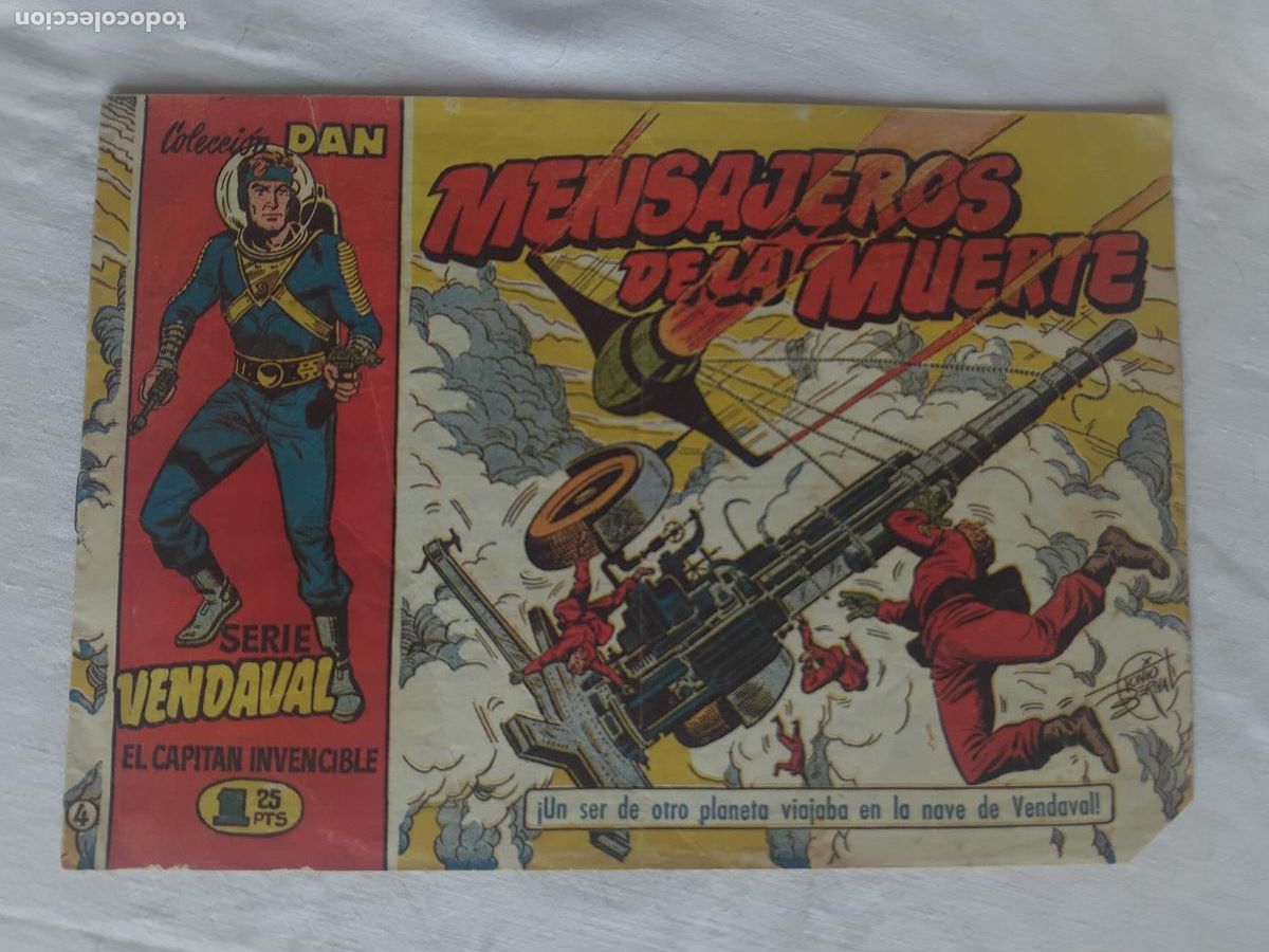 Tebeos: EL CAPITAN INVENCIBLE N&ordm; 4. COLECCION DAN SERIE VENDAVAL. EDITORIAL BRUGUERA ORIGINAL.