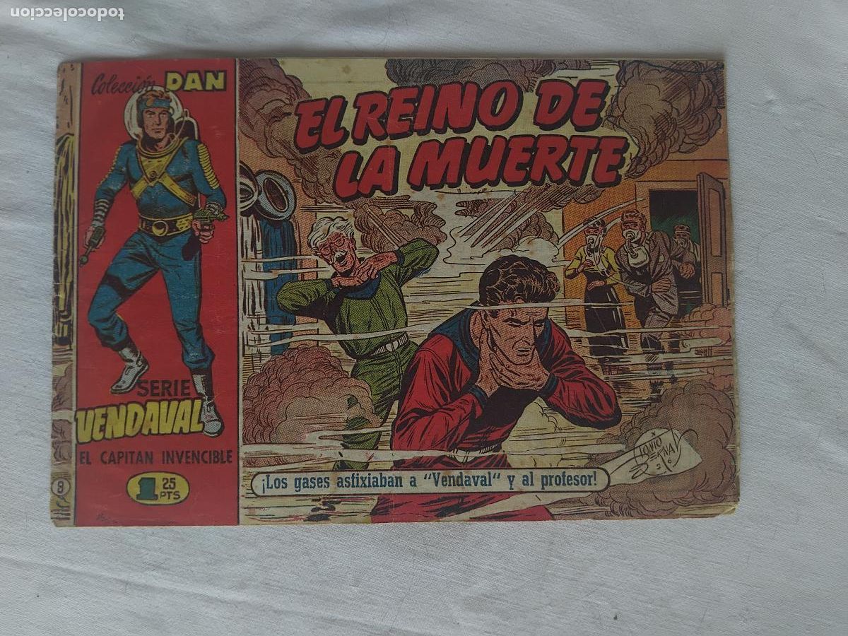 Tebeos: EL CAPITAN INVENCIBLE N&ordm; 8. COLECCION DAN SERIE VENDAVAL. EDITORIAL BRUGUERA ORIGINAL.