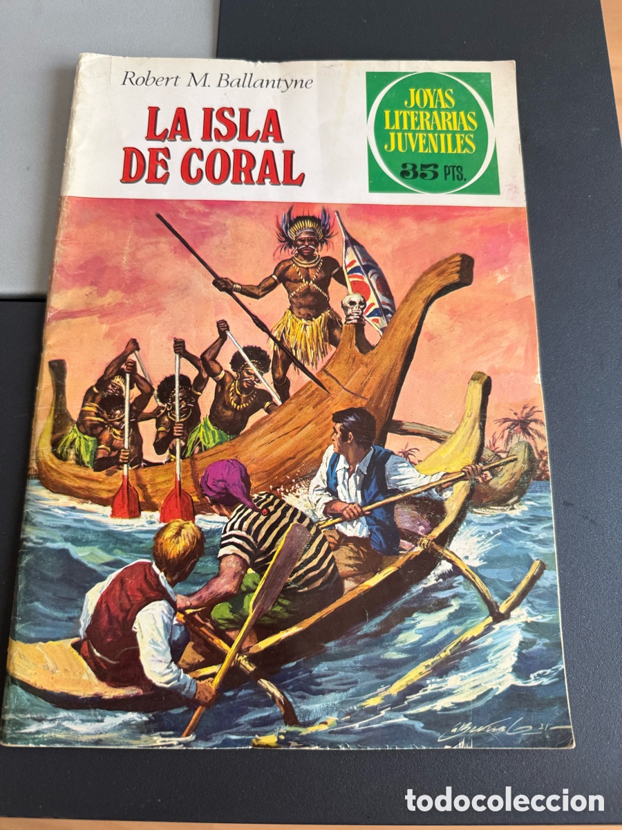 Tebeos: Joyas Literarias Juveniles. n 42. La Isla de Coral. 4 Edici&oacute;n