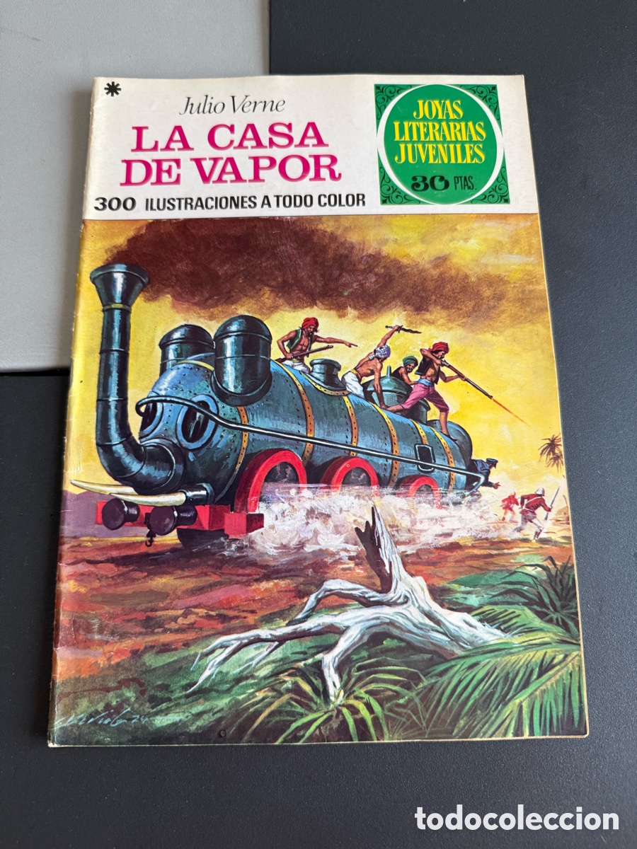 Tebeos: Joyas Literarias Juveniles. n 134. La Casa de Vapor. 2 Edici&oacute;n