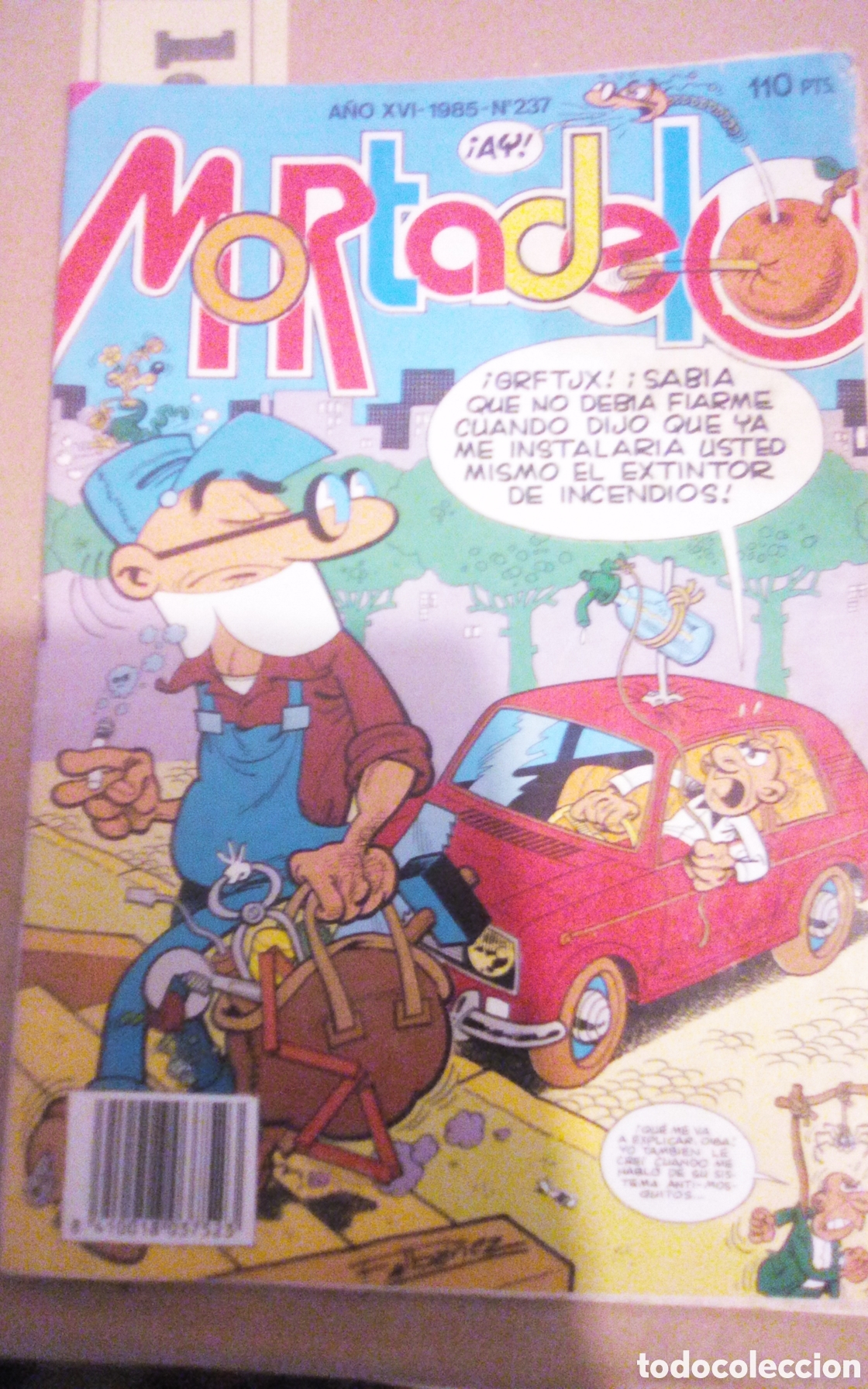 Tebeos: Mortadelo, n&deg; 237. A&ntilde;o 1985. Le falta p&aacute;gina 25, 26, 27, 28.