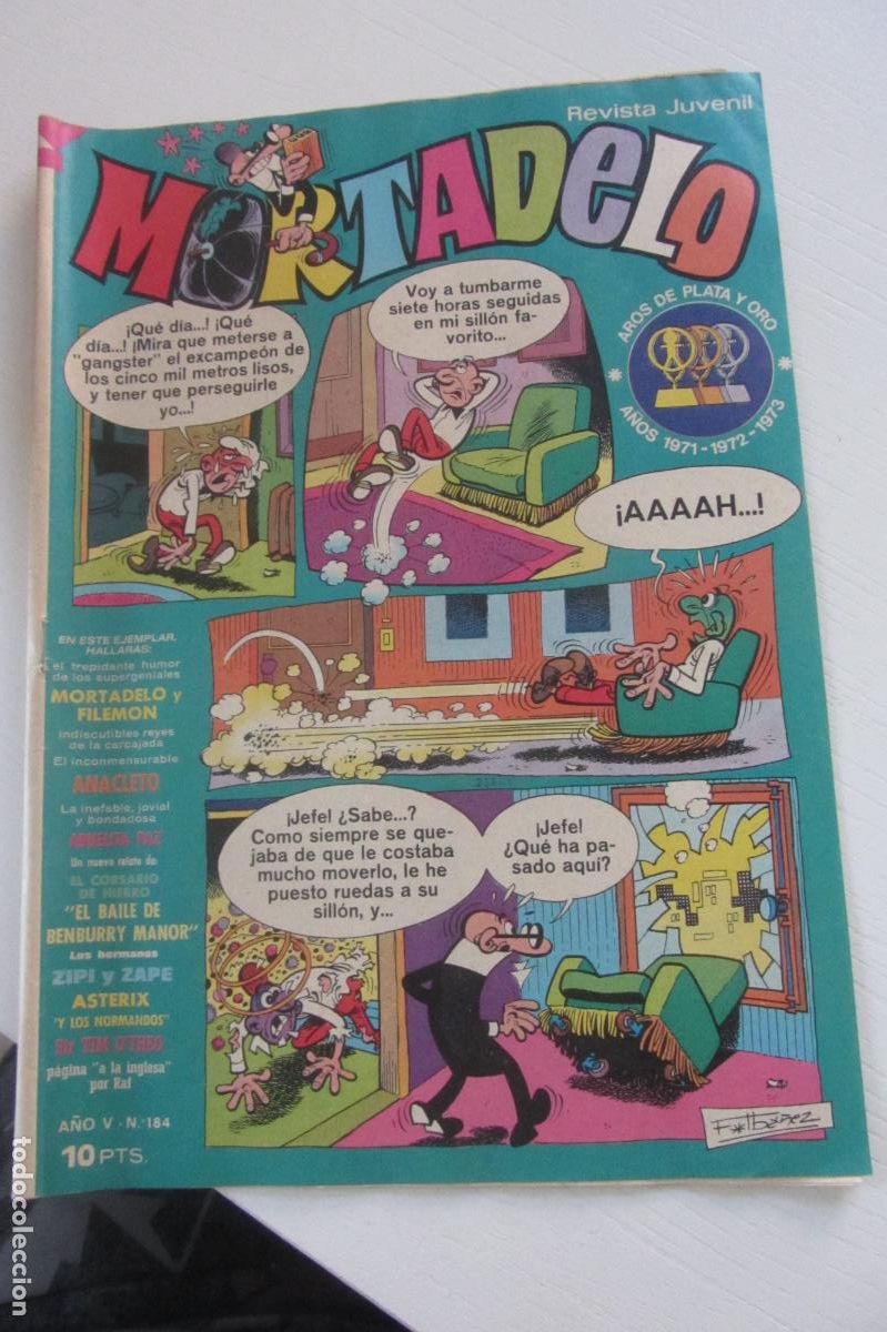 Tebeos: MORTADELO REVISTA JUVENIL N&ordm; 184 / BRUGUERA ARX349
