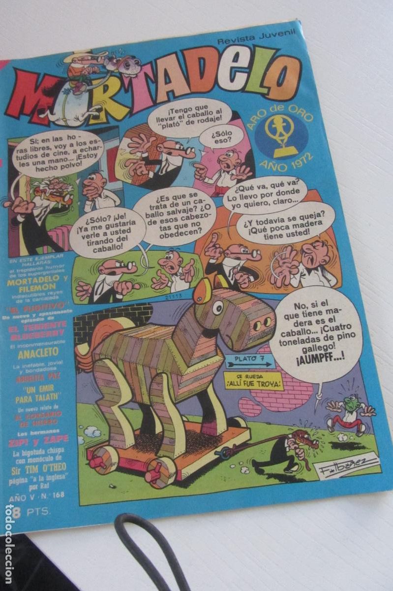 Tebeos: MORTADELO REVISTA JUVENIL N&ordm; 168 / BRUGUERA ARX358