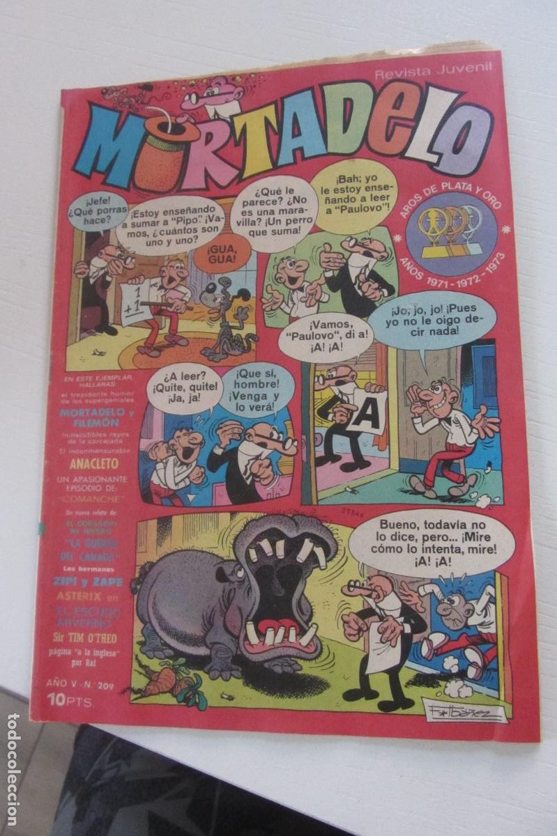 Tebeos: MORTADELO REVISTA JUVENIL N&ordm; 209 / BRUGUERA ARX358