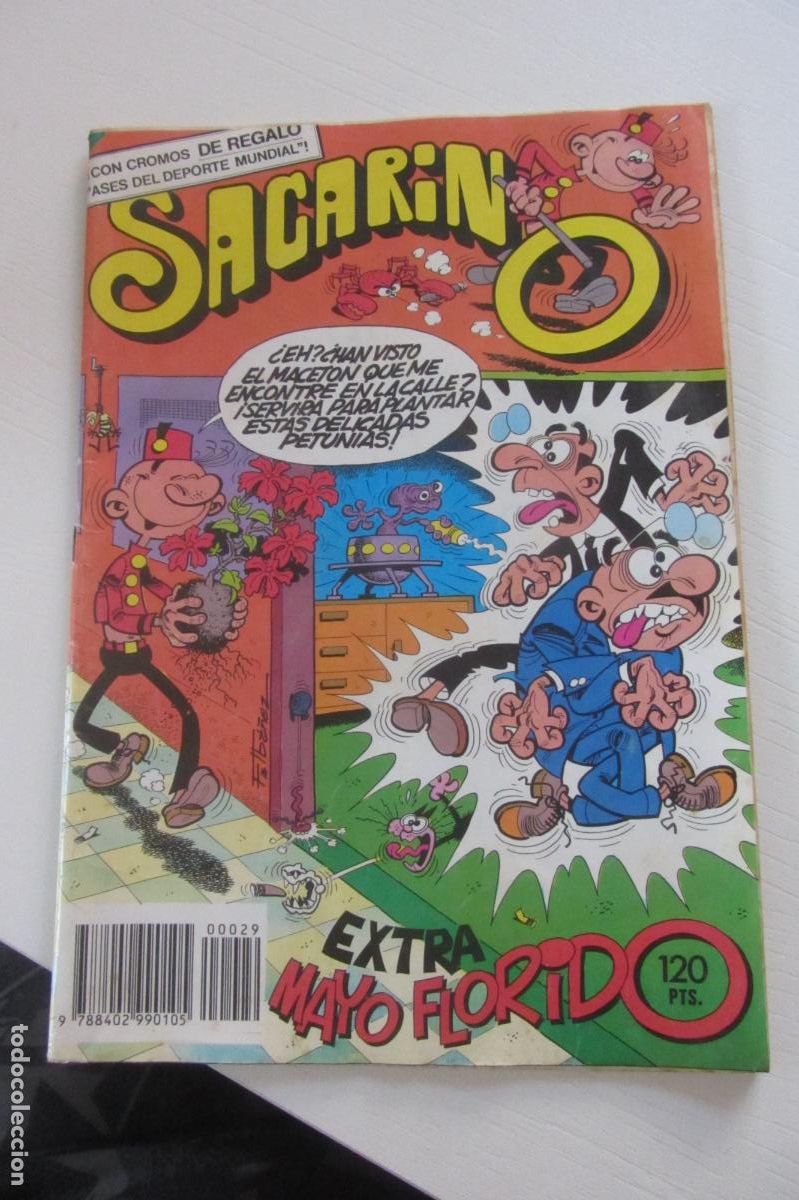 Tebeos: SACARINO EXTRA MAYO FLORIDO N&ordm; EXTRA 29 - A&Ntilde;O X - 120 PTS. - BRUGUERA 1983 - sin LOS CROMOS ARX358
