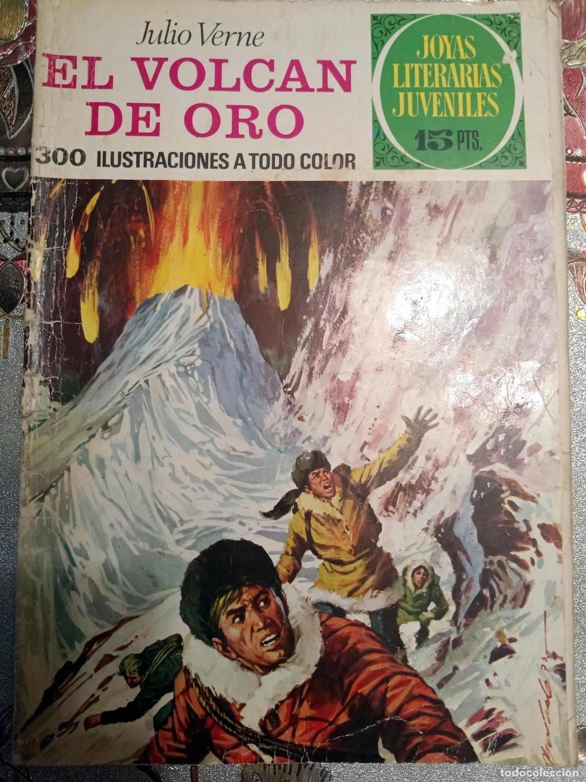 Comics: Joyas Literarias Juveniles - El volc&aacute;n de oro - Bruguera