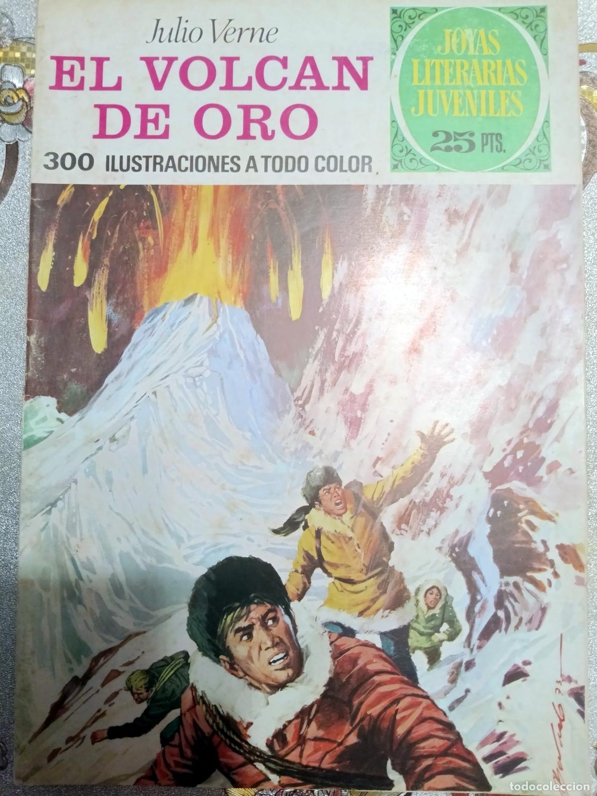 Comics: Joyas Literarias Juveniles - El volc&aacute;n de oro - Bruguera