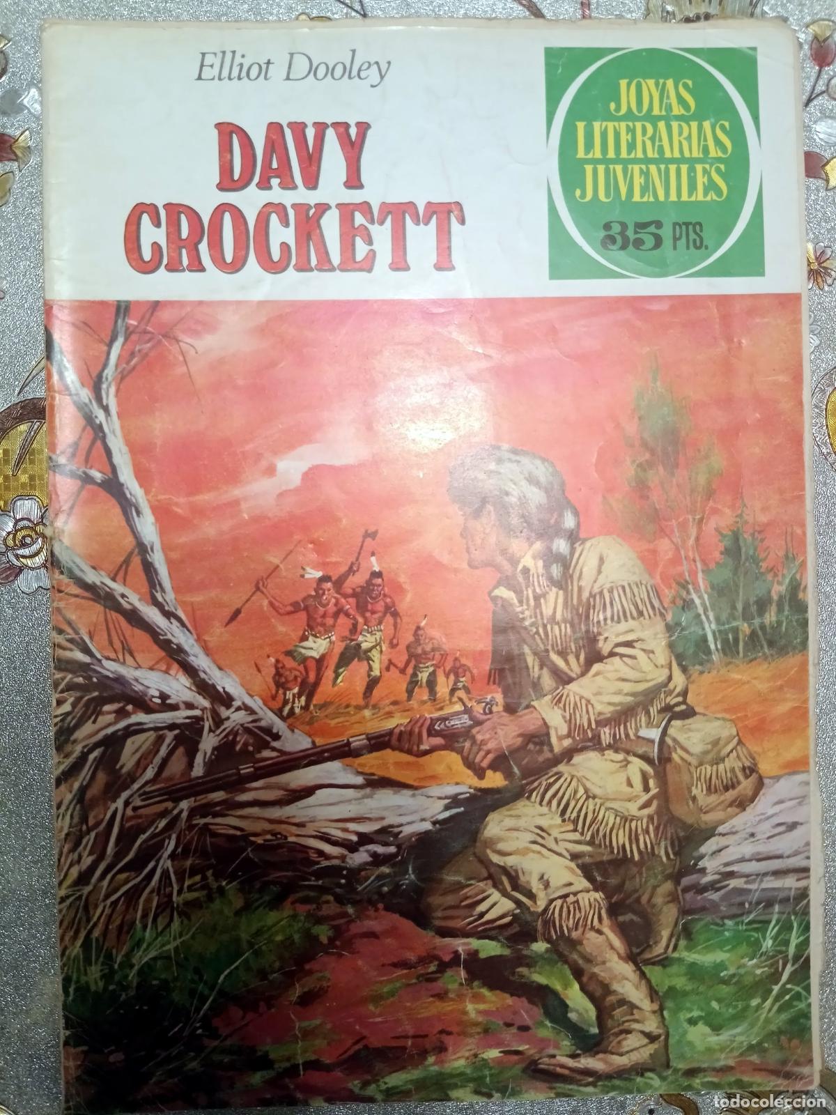 Tebeos: Joyas Literarias Juveniles - Davy Crockett - Bruguera
